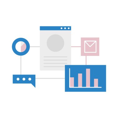 Web tasarım simgesi vektör çizimi