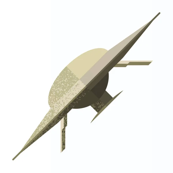 Space ufo ikon vektor design — Stock vektor