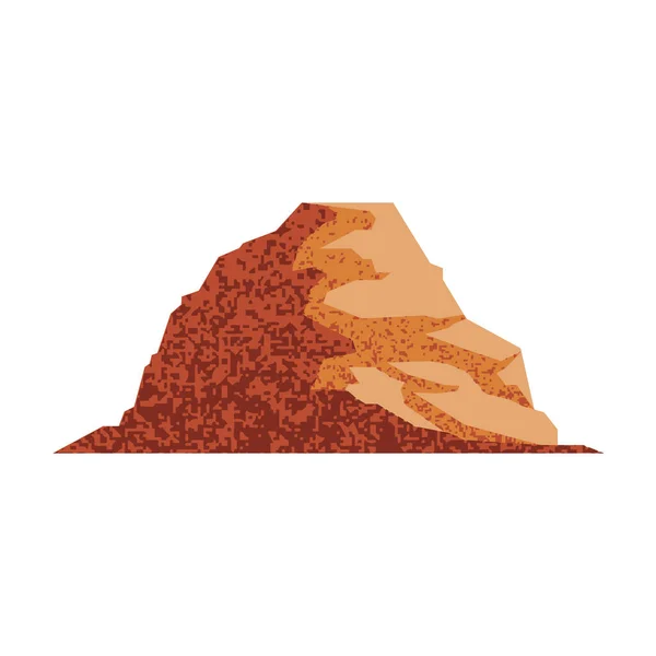 Espacio naranja roca vector diseño — Archivo Imágenes Vectoriales
