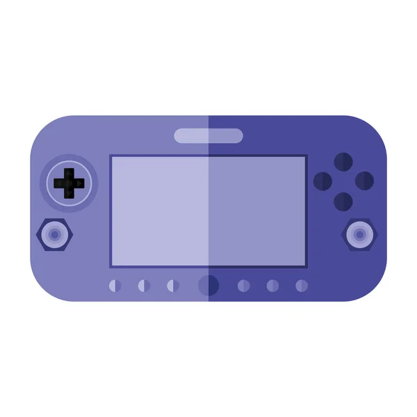 Paarse videogame console icoon vector ontwerp — Stockvector