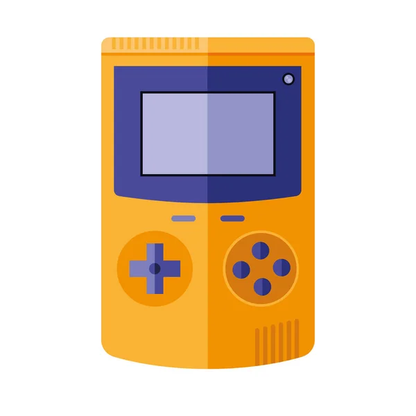 Naranja consola de videojuegos diseño vectorial aislado — Vector de stock