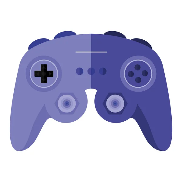 Design de vetor de console de videogame roxo — Vetor de Stock