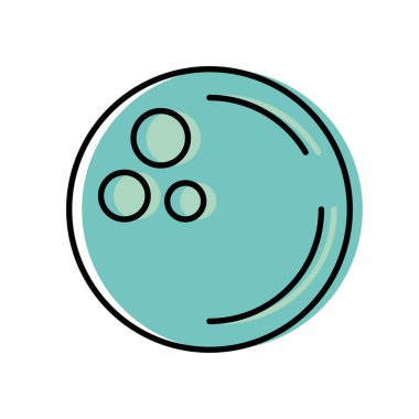 Uzay ay simgesi vektör tasarımı