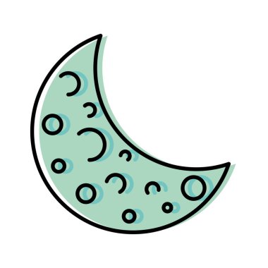 Uzay ayı izole vektör tasarımı