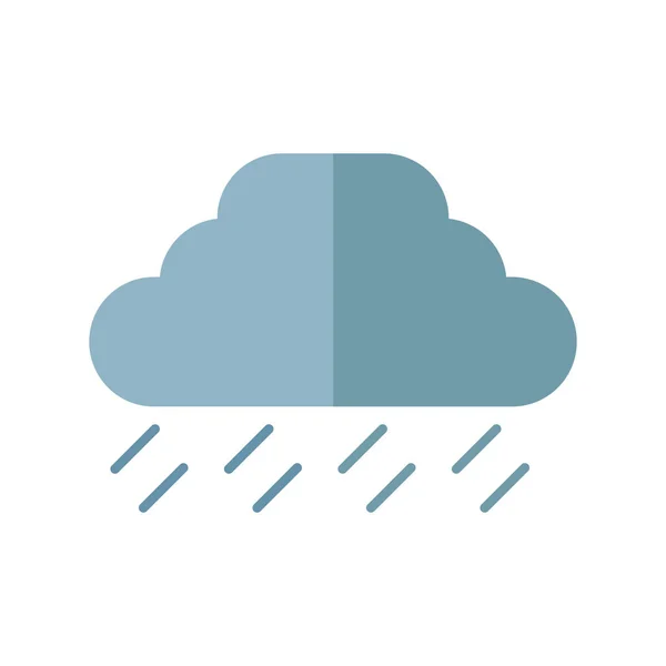 雨で隔離されたベクトルデザインの雲 — ストックベクタ