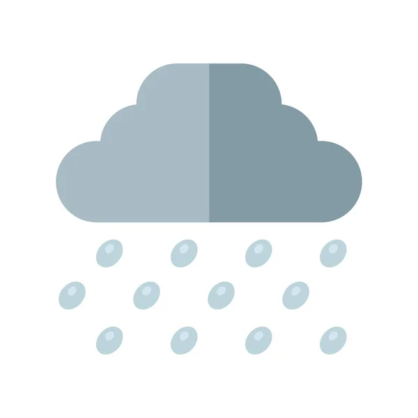 Nube con diseño de vectores de lluvia — Vector de stock