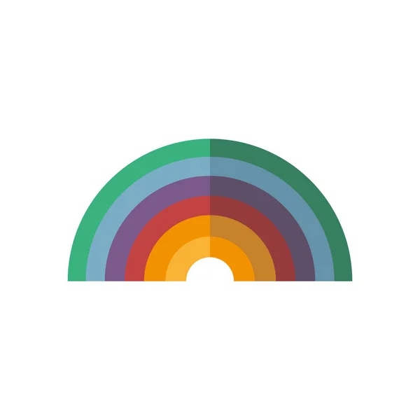 Arco iris icono diseño vectorial aislado — Archivo Imágenes Vectoriales