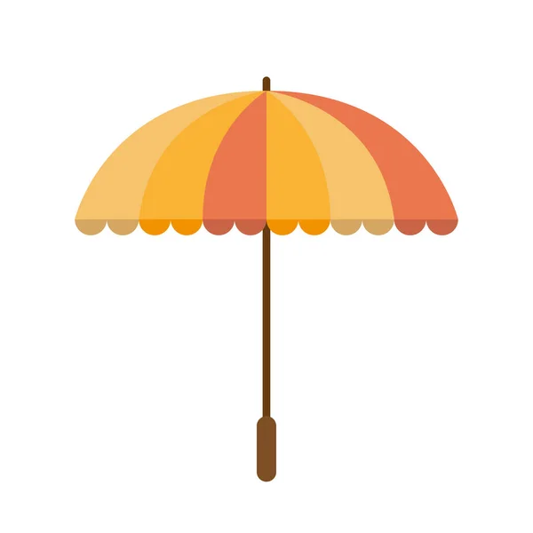 Paraguas rayado diseño vectorial aislado — Archivo Imágenes Vectoriales