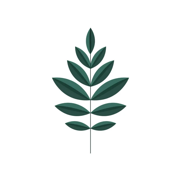Значок листя ізольований векторний дизайн — стоковий вектор
