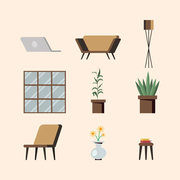 Home icon collection vector design — 스톡 벡터