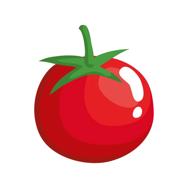 Tomate verduras alimentos saludables icono — Vector de stock