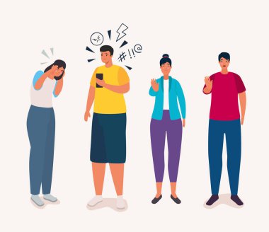 Siber zorba karakterlerden etkilenen bir grup insan