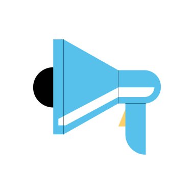 megafon simgesi izole vektör tasarımı