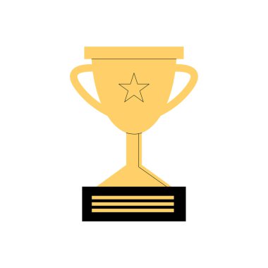 kupa simgesi izole vektör tasarımı