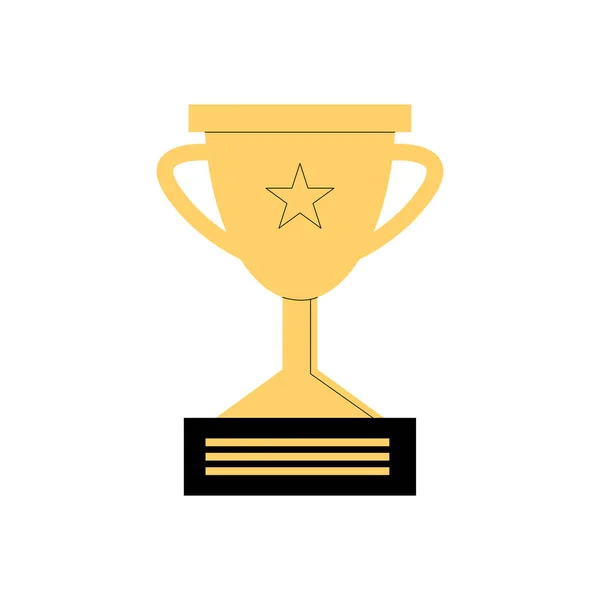 Trophy icon isolated vector design — Stock Vector