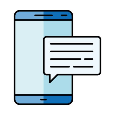 Kabarcık vektör tasarımlı akıllı telefon