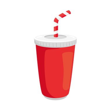 Soda kavanozu ikonu izole vektör tasarımı