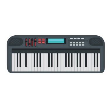 piyano enstrümanı ikon vektör tasarımı