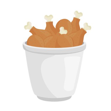 Tavuk kutusu izole vektör tasarımı