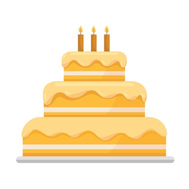 Mutlu doğum günü pastası tasarımı