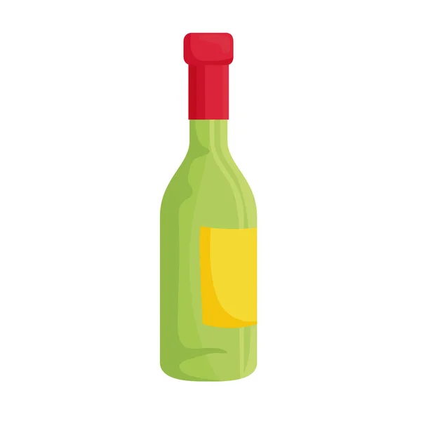Şampanya şişesi ikon vektör tasarımı — Stok Vektör