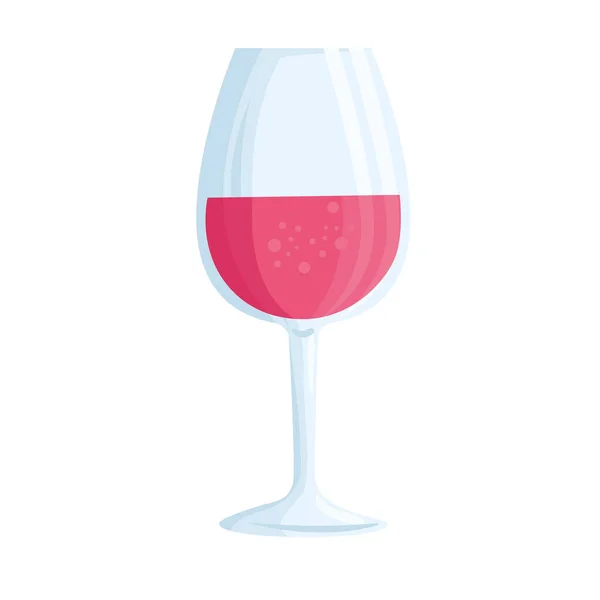 Vinný pohár ikona vektor design — Stockový vektor