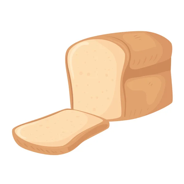 Toast bread icon vector design — Stock Vector