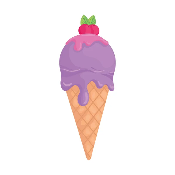 Helado cono vector diseño — Archivo Imágenes Vectoriales