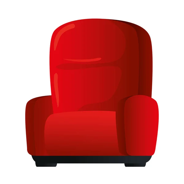 Cinema red chair vector design — Stock Vector