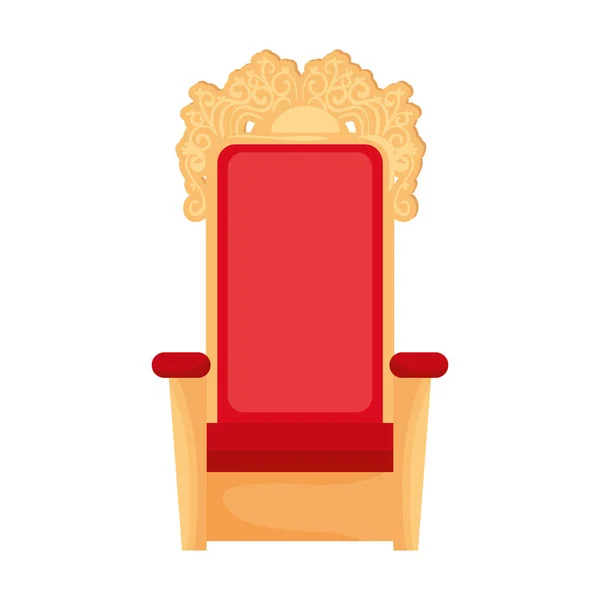 Peri masalı kral koltuk vektör tasarımı — Stok Vektör
