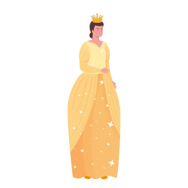 Παραμύθι βασίλισσα σχεδιασμό διάνυσμα κινουμένων σχεδίων — Διανυσματικό Αρχείο