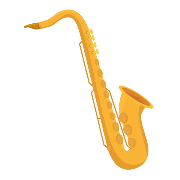 Saxophone інструмент значок векторний дизайн — стоковий вектор