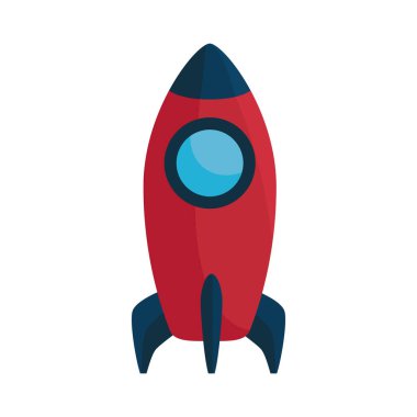 roket fırlatma başlangıç simgesi izole edildi