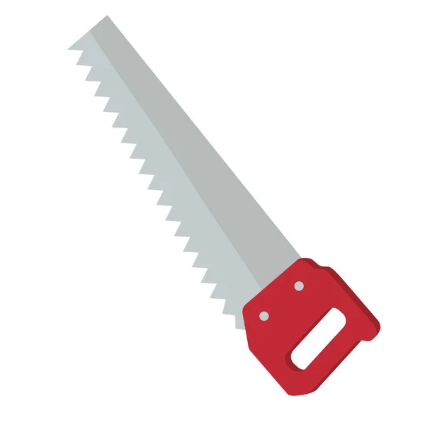 Handsaw construction tool isolated icon — Stock Vector