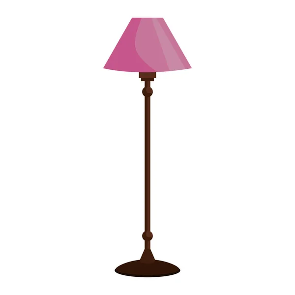 Casa lampada mobili icona isolata — Vettoriale Stock