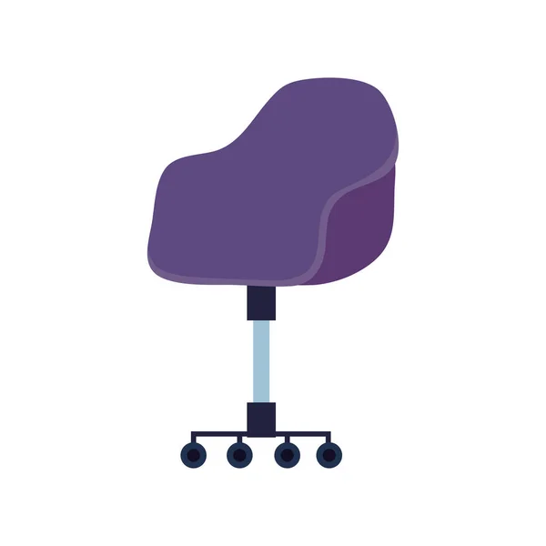 Cadeira de escritório para ícone isolado — Vetor de Stock