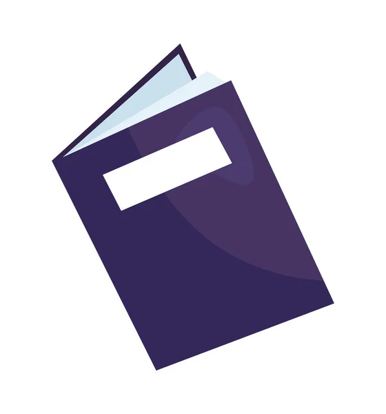 Bibliotheek tekstboek open educatief pictogram — Stockvector
