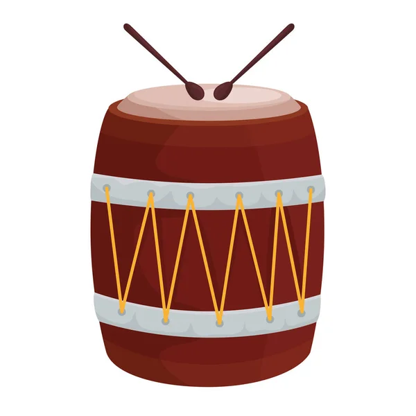 Tambour instrument icône vectoriel design — Image vectorielle