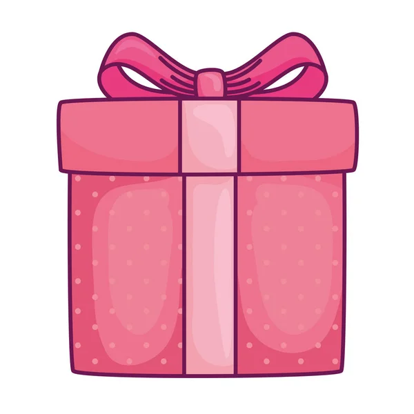 粉红礼物，带有碗形矢量设计 — 图库矢量图片