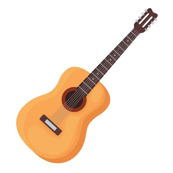 Instrumento de guitarra icono vector diseño — Vector de stock