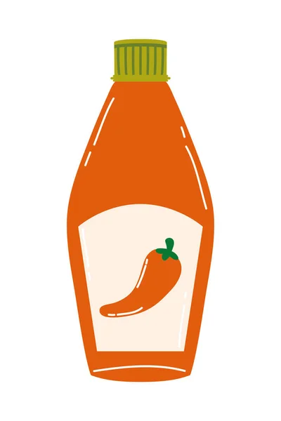 Conception vectorielle de sauce piment fort — Image vectorielle