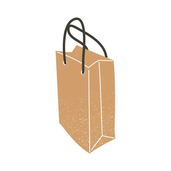 Icono de la bolsa de compras vector de diseño — Vector de stock