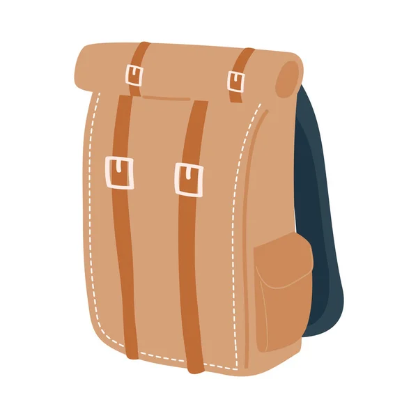 Kahverengi çanta izole vektör tasarımı — Stok Vektör