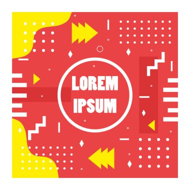 kırmızı renk geometrik minimal arkaplan