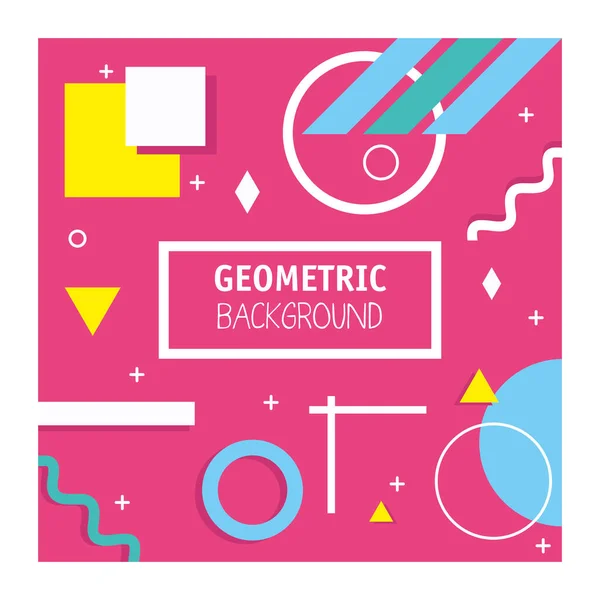 Roze kleur geometrische minimale achtergrond — Stockvector