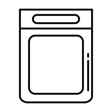 Plastik tahta mutfak çatal bıçak çizgisi biçimi simgesi