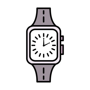 saat kol saati satırı ve biçim simgesini doldur