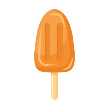 Lezzetli, portakallı dondurma.