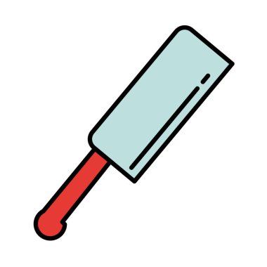 bıçak baltası mutfak çatal bıçak hattı ve renk simgesi