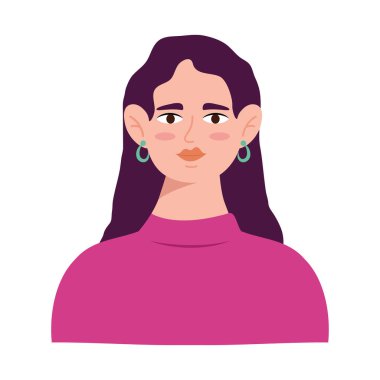 Uzun saçlı genç kadın Avatar karakterli.